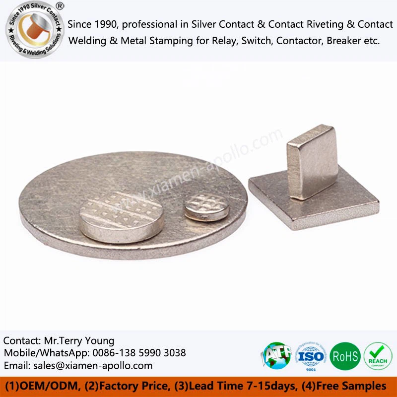 resistance brazing Silver Contacts