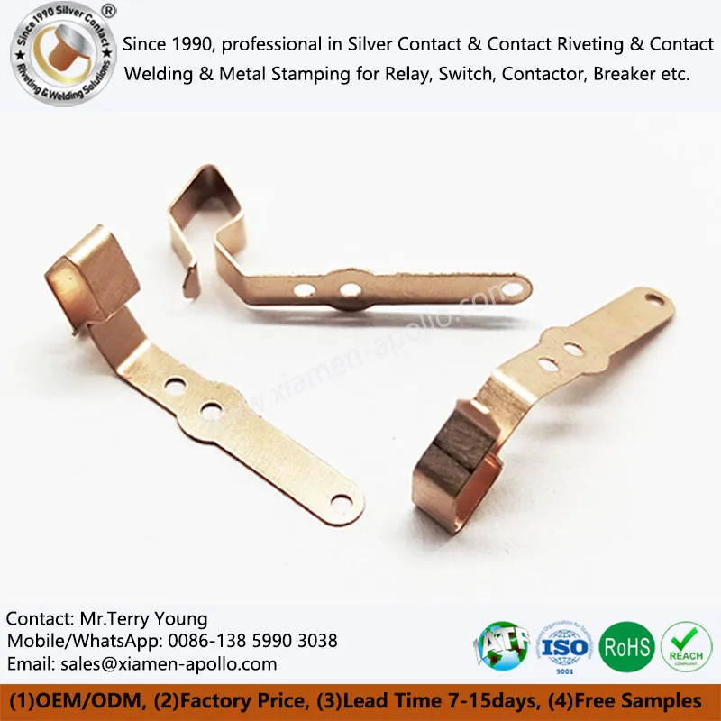 Kopar stimplaðir íhlutir fyrir rofainnstungu