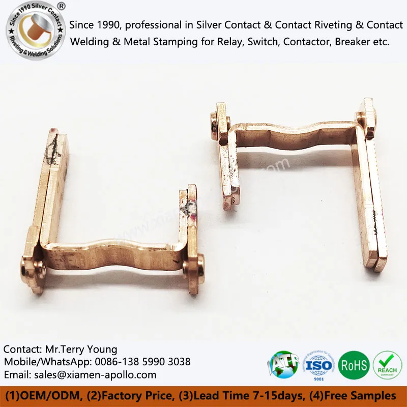 Kopar stimplað fyrir rofa