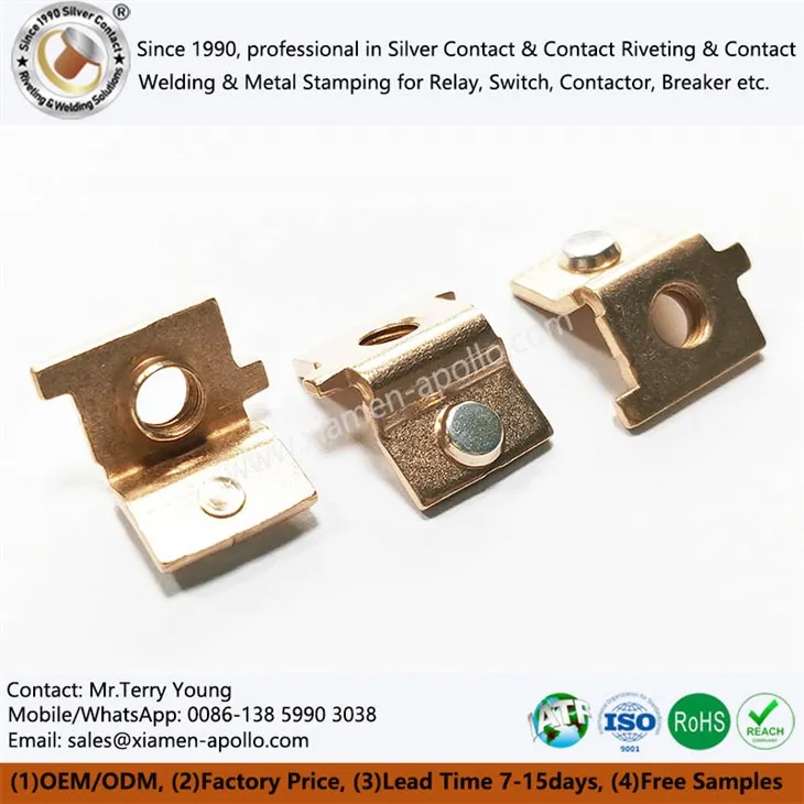 Kopastimplun með hnoðuðum rafmagns tengiliðum