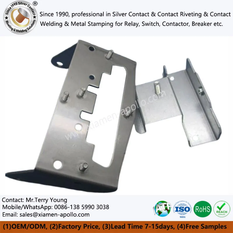 Sérsniðin OEM kolefnisstál sinkhúðuð málmstimplun fyrir rafmagn