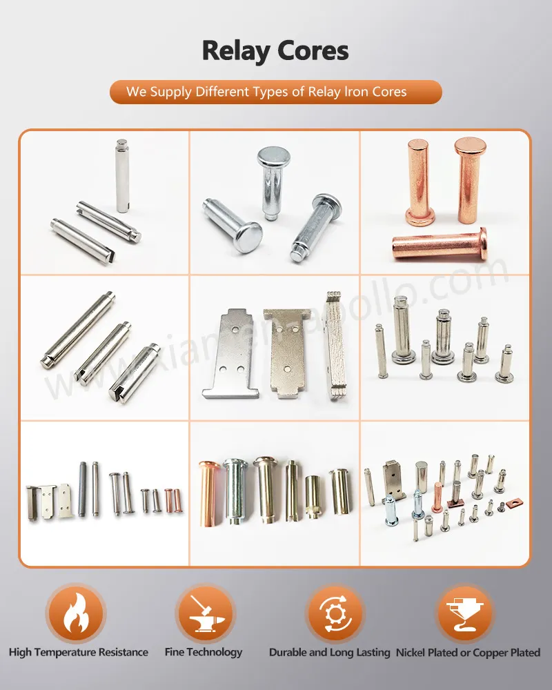 We Supply Different Types of Cold Forging Relay Core We Supply Different Types of Cold Forging Relay Core
