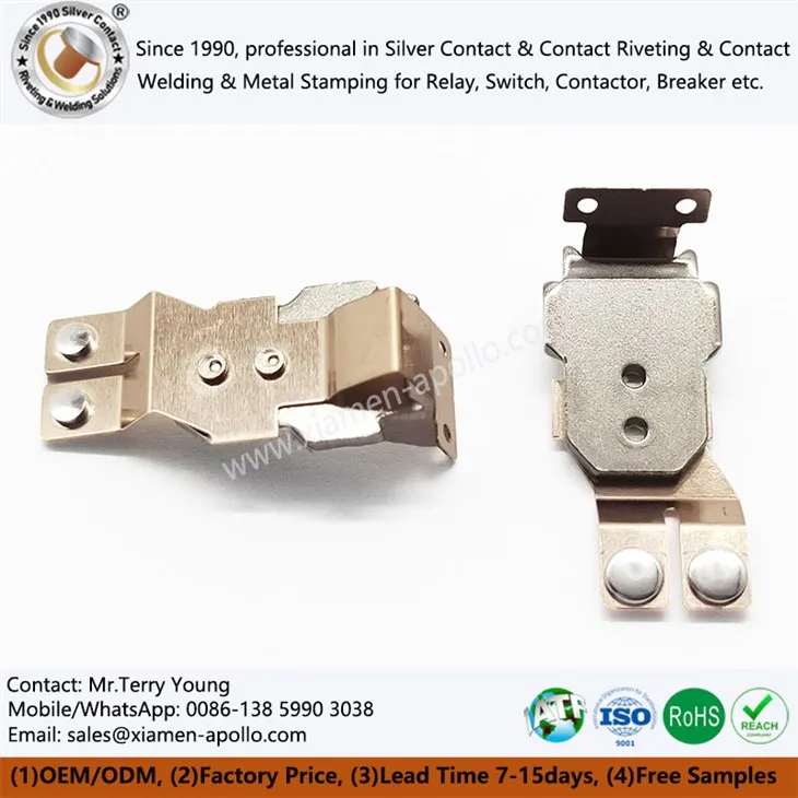 Hnoðaðir beryllium kopar armature íhlutir