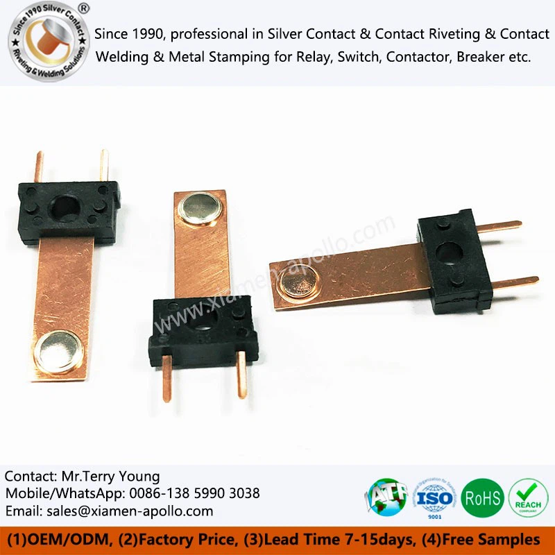 In-Mold Silver Riveting Contacts