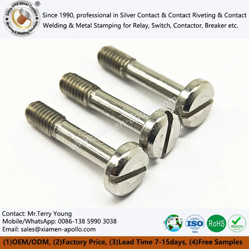 Sívalar skrúfur með rifahaus