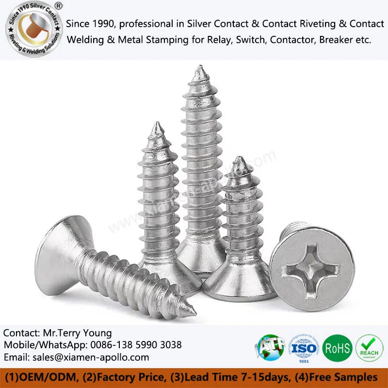 Undirsokknar skrúfur úr ryðfríu stáli