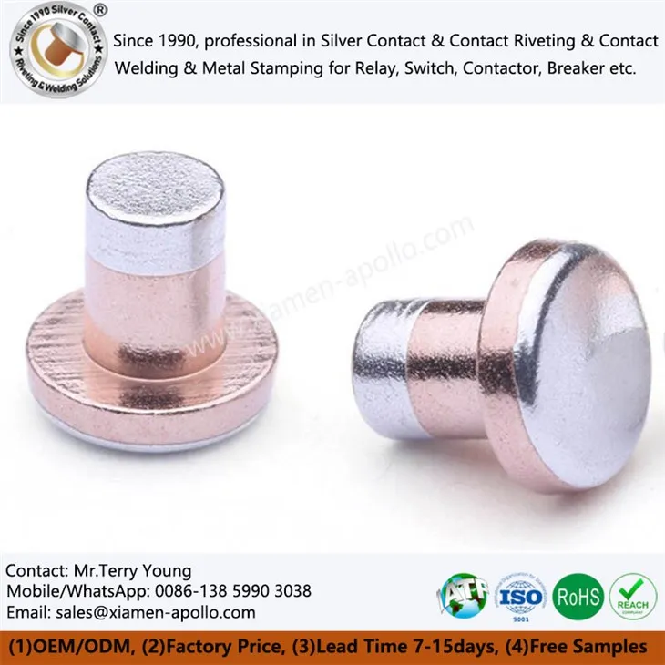 Trimetal Silver Contact hnoð